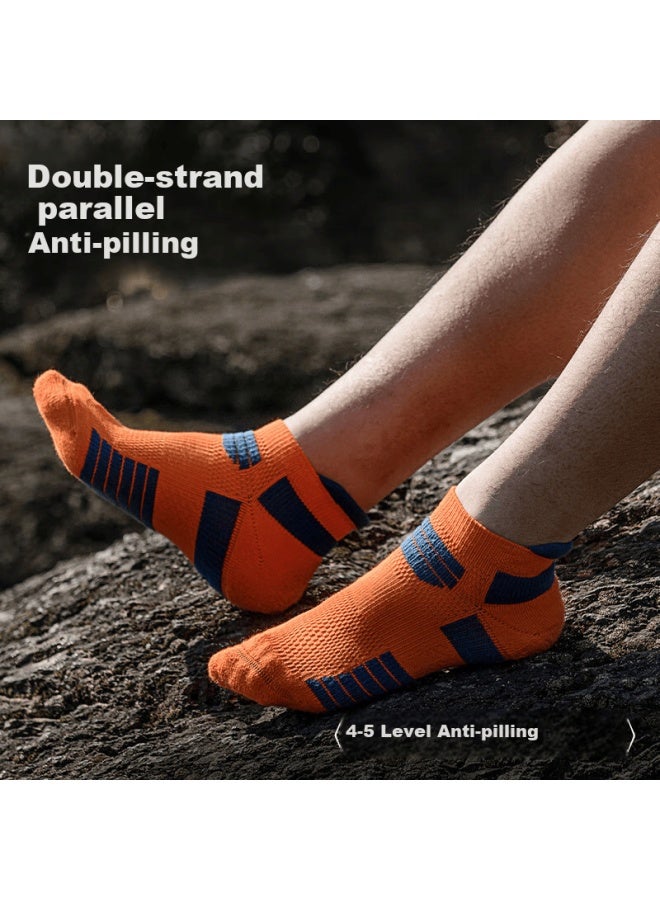 Zjzue Sports Socks For Men And Women, Fitness Running Socks, Basketball Socks, Thickened Terry Bottom Shock-absorbing Short Socks, Hiking Trekking Socks - Image 5