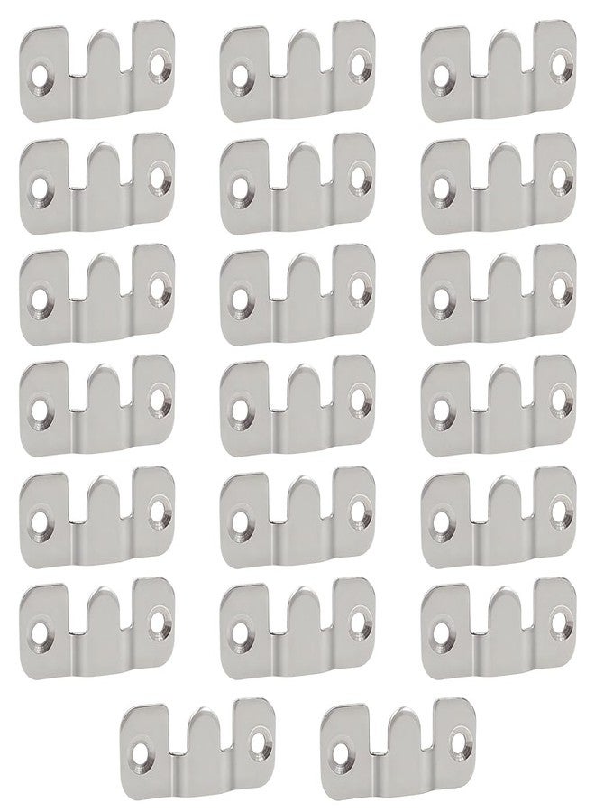 Serplex® 10 Sets Picture Hanging Hardwares, Stainless Steel Split Wall Mounted Interlocking Picture Hangers, Screw Fixed(NOT Included), Hanging Hardware for Certification, Wall Decor, Photo Frame - Image 1