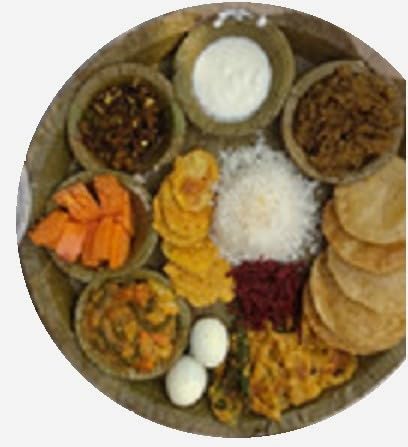 SENO Original Moduga Leaf Plate | Palash Meal Plate | Pattal Vistarakulu | Vistar |Dhakh Patti Plate| Patti Pattal | Natural Leaf Patri | 100% Recycle | Desi Patri | Size 12Inc (40 Plates) - Image 3