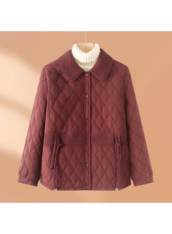 Hodo Middle-aged Mom Winter Thickened Cotton-padded Coat New Winter Fashion Elegant Middle-aged And Elderly Women's Quilted Cotton Jacket - Image 1