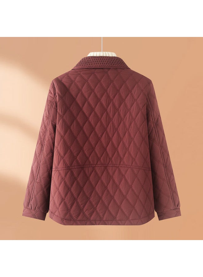 Hodo Middle-aged Mom Winter Thickened Cotton-padded Coat New Winter Fashion Elegant Middle-aged And Elderly Women's Quilted Cotton Jacket - Image 2