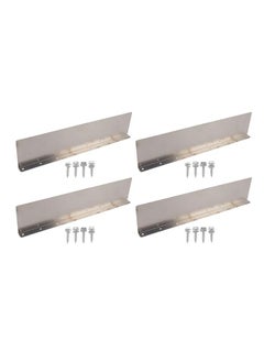 4 Pack Rainwater Valley Gutter Aluminium Rainwater Diverter Splashing Guard with 32 Screws for Roof