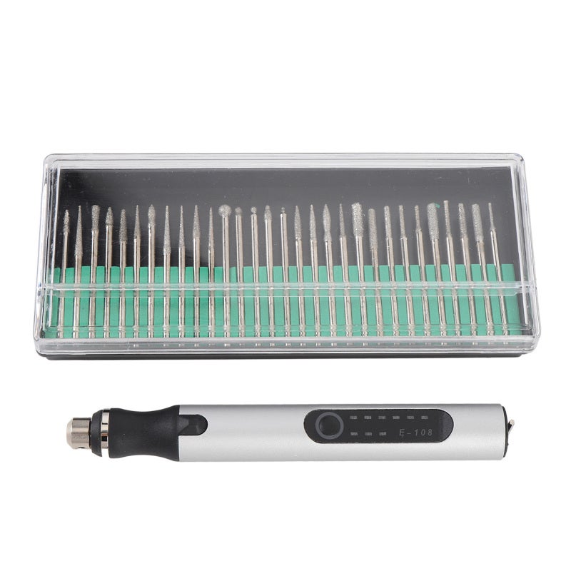 Cordless Rotary Engraving Tool Kit: 3 Speed Settings 5000-18000 R/min, Rechargeable Type C, Ergonomic Grip - Multifunctional Portable Engraver Pen for Home Craft Projects, Jewelry Making, Metal, Glass - Image 2