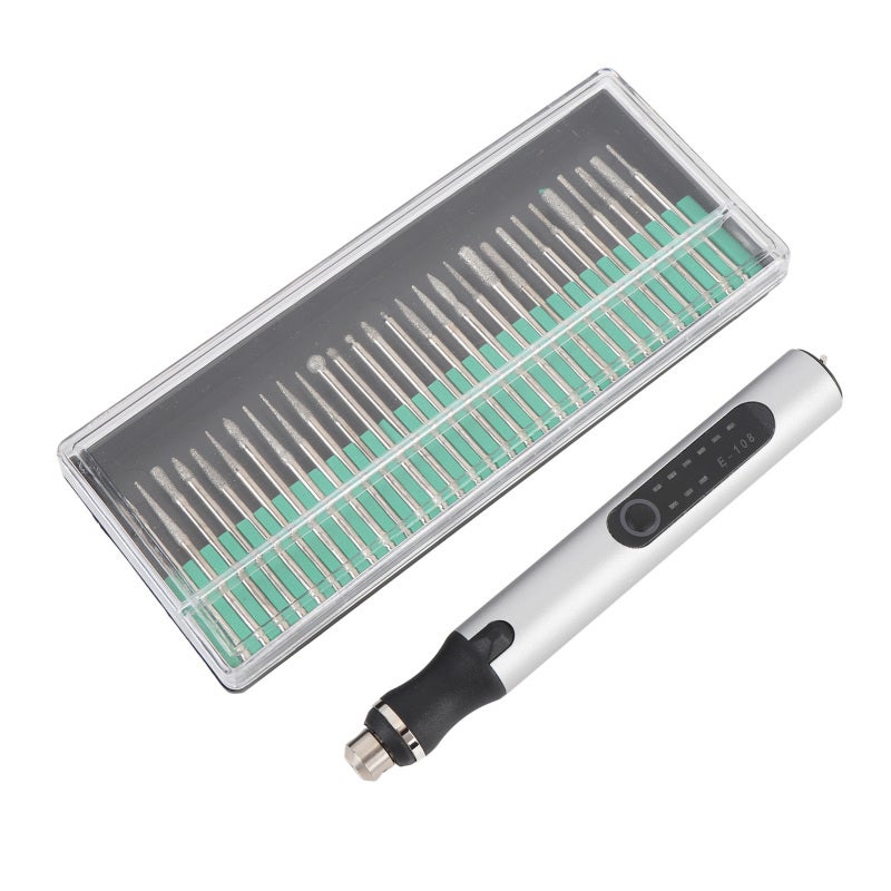 Cordless Rotary Engraving Tool Kit: 3 Speed Settings 5000-18000 R/min, Rechargeable Type C, Ergonomic Grip - Multifunctional Portable Engraver Pen for Home Craft Projects, Jewelry Making, Metal, Glass - Image 3