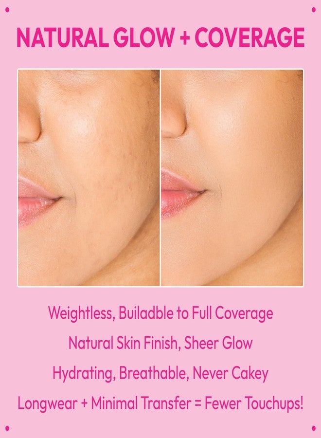 Ruby Kisses Cushion Foundation, Full Coverage Korean Makeup, Lightweight & Long Lasting, All Day Natural Glowy Finish for All Skin Types with Hyaluronic Acid & Bakuchiol (Chestnut, 0.52 Ounce) - Image 3