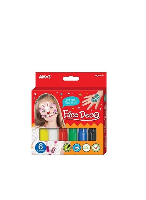Face Deco 6 Colour Paper Pack