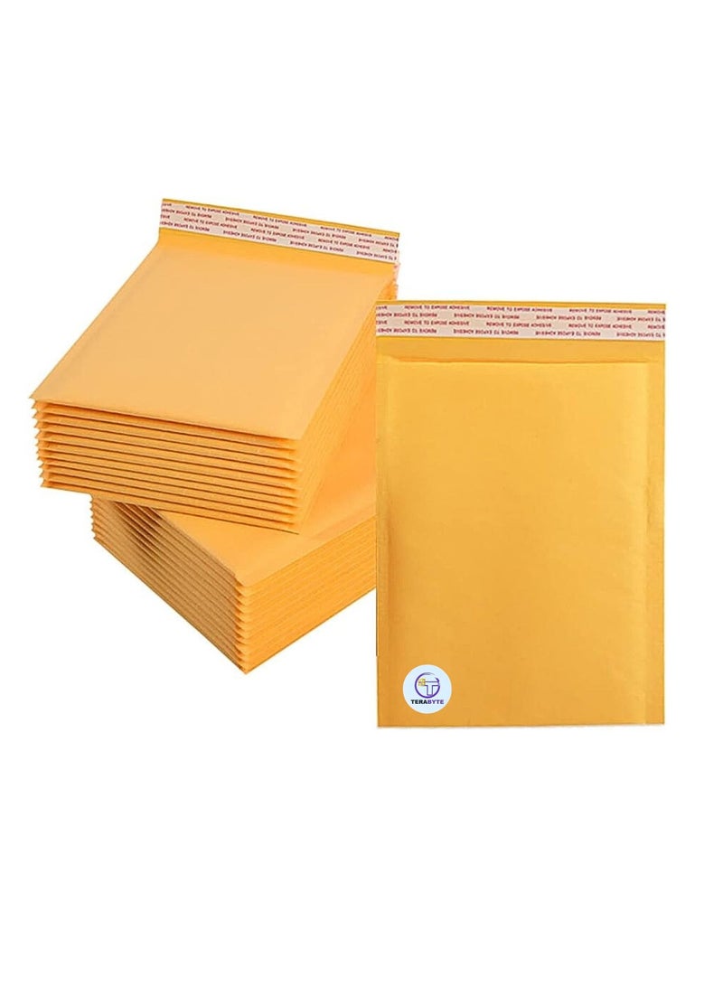 Terabyte Bubble Envelopes Bags 120MM X 215MM (5 INCH-9 INCH) Kraft Paper Bubble Envelopes Bags Padded Mailers Shipping Envelopes Self Seal for Packaging 5pcs - Image 2