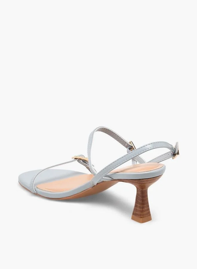 Celeste BLUE Women Flared Heel Sandals for Women | Best Price UAE