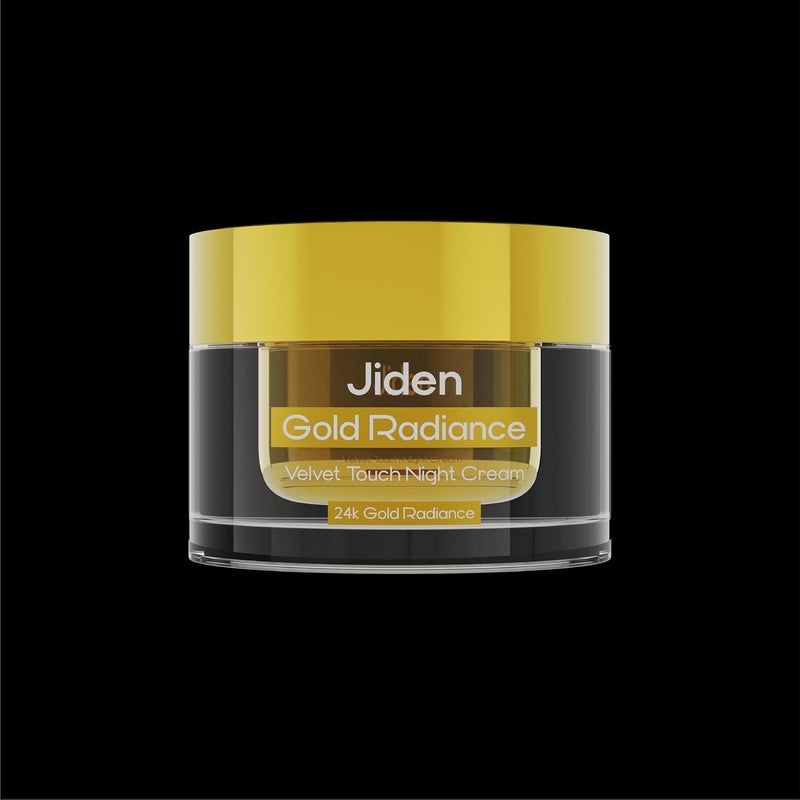 JIDEN Gold Radiance Night Cream  50gm Enriched with Swarna BhasmaSaffron ExtractGrape ExtractRosemary Extract for Brightens Skin Reduce Dark Spots  Tightens Pores for All Skin Types WomenMen - Image 2