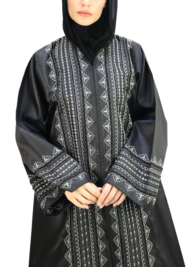THE MODEST FACTORY Balochi style embroidery and handwork on front and sleeves - Image 1