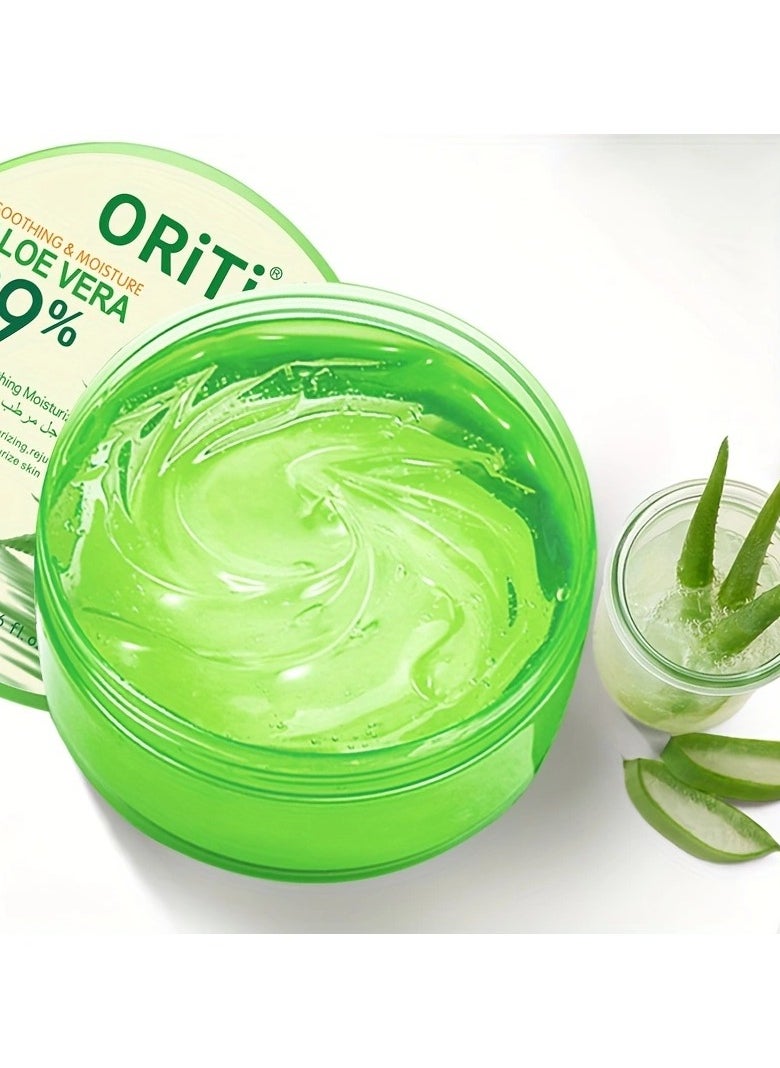 ORiTi 99% Aloe Vera Soothing Moisturizing Gel 300ml GREEN  - Image 5