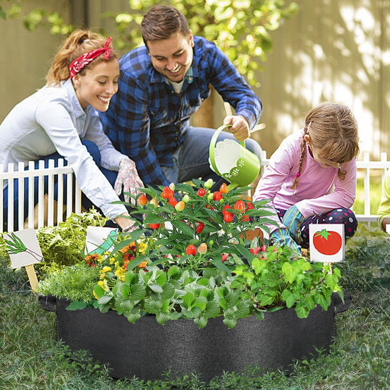 ZtohPyo 2-Pack 50 Gallon Plant Grow Bags, Large Fabric Raised Garden Bed with Handles,Durable Garden Beds Planters Aeration Gardening Container to Grow Vegetables for Outdoor Plants - Image 5