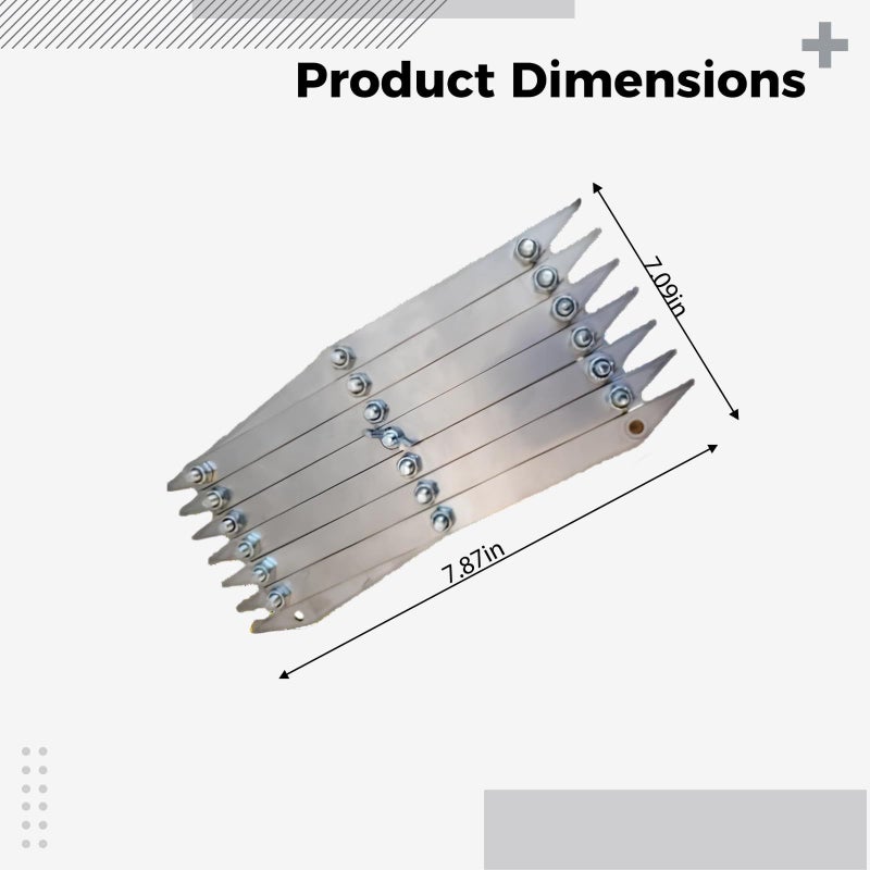محدد مركز معدني بحجم 7.9 × 7.1 بوصة، أداة أنابيب للخشب ذات 12 نقطة مع تصميم تثبيت قابل للتعديل بالبرغي. - Image 3
