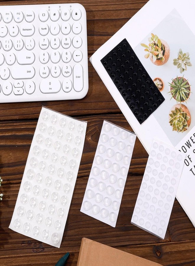Gosknor 4 Sheets Braille Stickers for Visually Impaired, Silicone Bump Dot Stickers Sticky Raised Tactile Dots for Blind Low Vision Aid Products Visually Impaired Elderly (Clear & Black) - Image 3