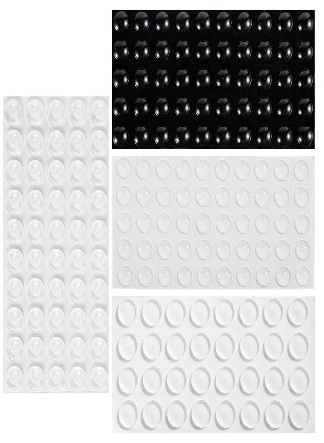 Gosknor 4 Sheets Braille Stickers for Visually Impaired, Silicone Bump Dot Stickers Sticky Raised Tactile Dots for Blind Low Vision Aid Products Visually Impaired Elderly (Clear & Black) - Image 1