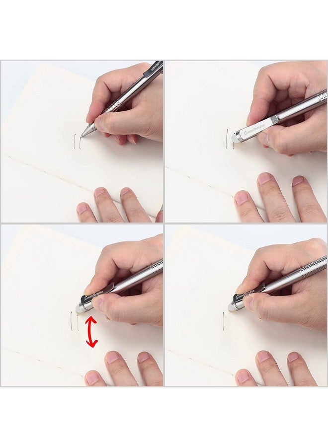 قلم قابل للمسح من الفولاذ المقاوم للصدأ متوافق مع عبوة إعادة تعبئة Pilot Frixion للكتابة اليومية من مجموعة Business Signature Collection (Ssf010) - Image 5