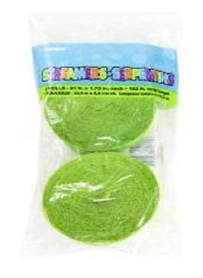Perfect Party Lime Green Party Supplies - Crepe Paper Streamers (2 Pack) 162 ft total length - Image 1
