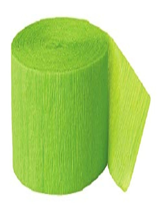 Perfect Party Lime Green Party Supplies - Crepe Paper Streamers (2 Pack) 162 ft total length - Image 2
