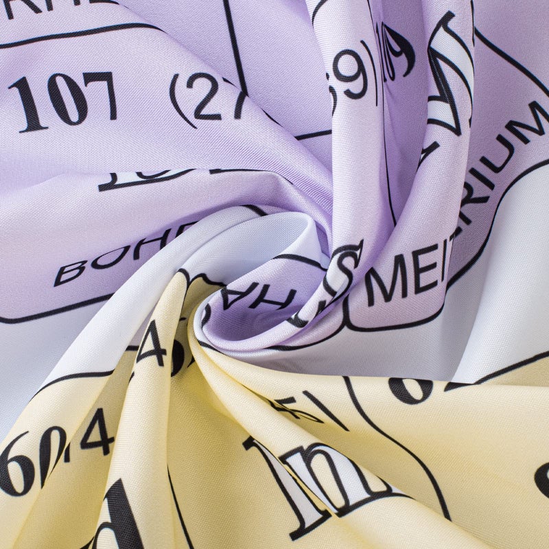 Sunlit الجدول الدوري المحدث للعناصر ستائر دش النسيج لطلاب الكيمياء واستخدام المعلم كملصق. - Image 4