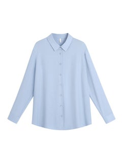Spring New Arrival Chubby Girl Plus Size Women's Clothing Solid Color All-match Stacked Loose Long-sleeved Lapel Shirt Coat 62322