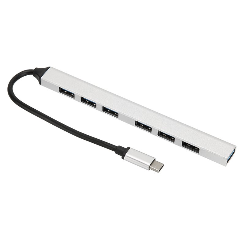 USB C 3.0 Hub Aluminium Alloy 7 Ports 5.0Gbps Type C Hub Expander for PC Laptop Notebook - Image 5