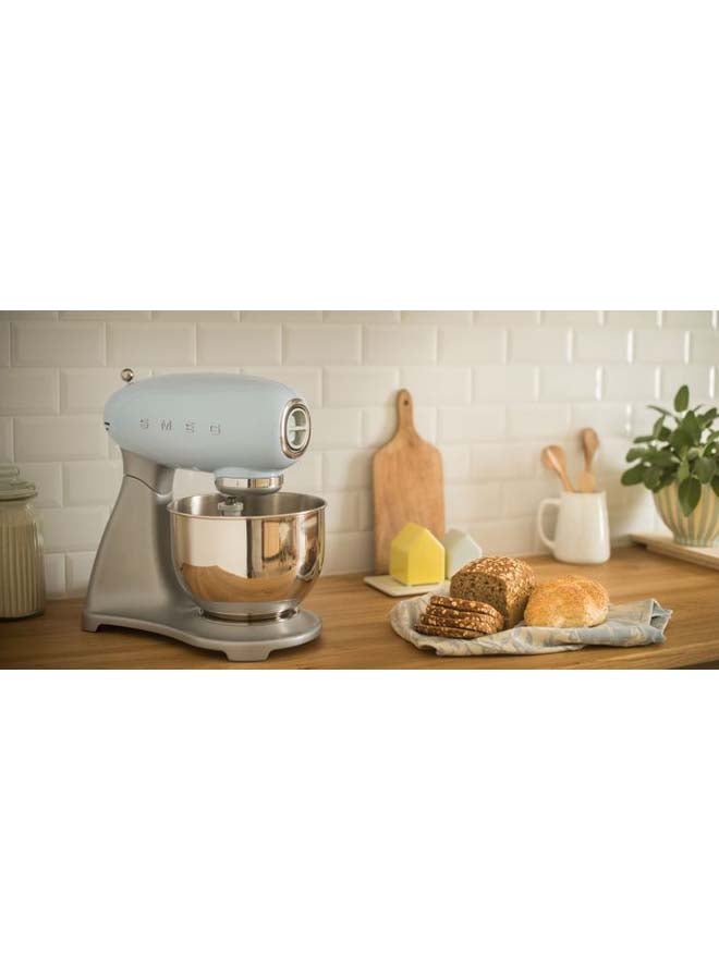 smeg 50’s Retro Style Stand Mixer with 10 Variable Speeds 800 W 800.0 W SMF02PBUK Pastel Blue - Image 5