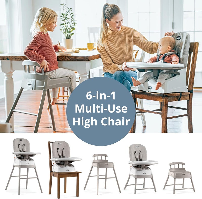 Chicco Stack Hi-Lo 6-in-1 Convertible High Chair - Image 2
