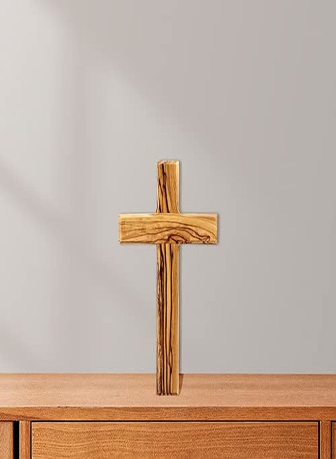 MaMeMi wooden cross olive wood for the wall in gift box. Original from the Holy Land. approx 6.3 x 3.55 inches - Image 5