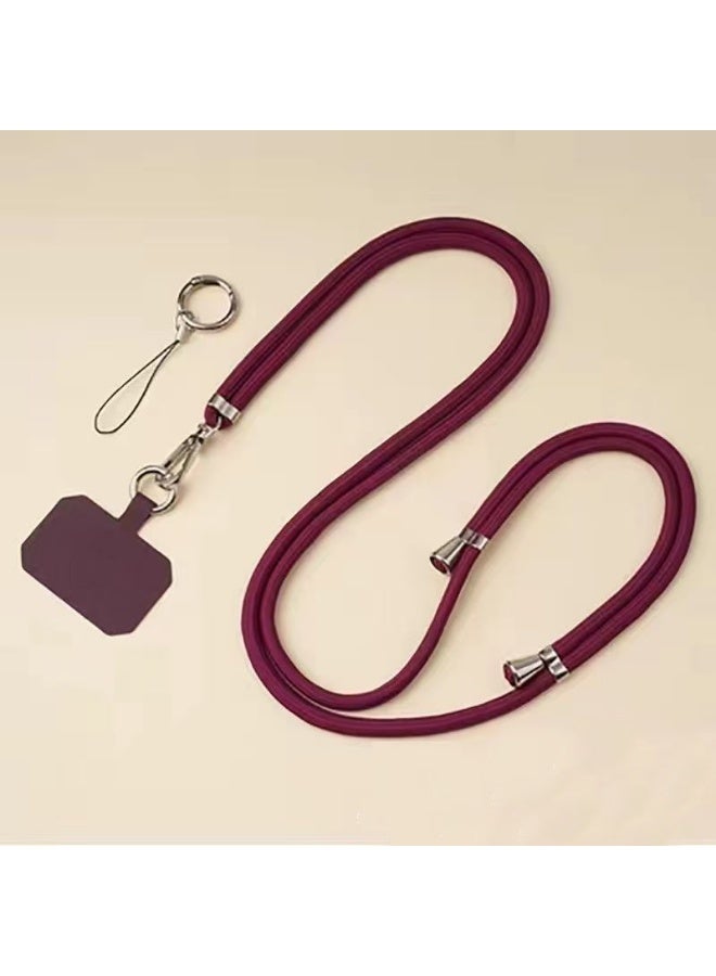 Universal Phone Lanyard with Adjustable Nylon Crossbody Strap for Most Smartphones