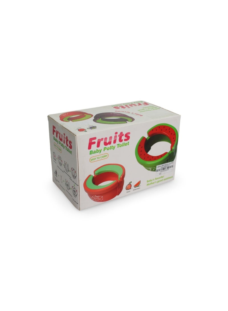 نونية أطفال محمولة بتصميم فاكهة - وردي - Image 1