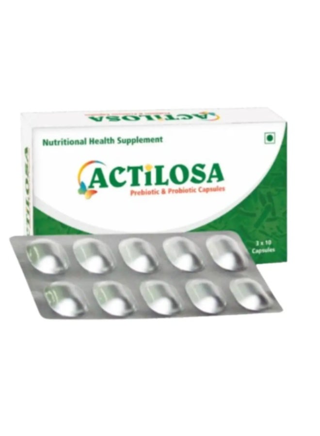 Actilosa Prebiotic & Probiotic Capsules - 30 nos - Image 2