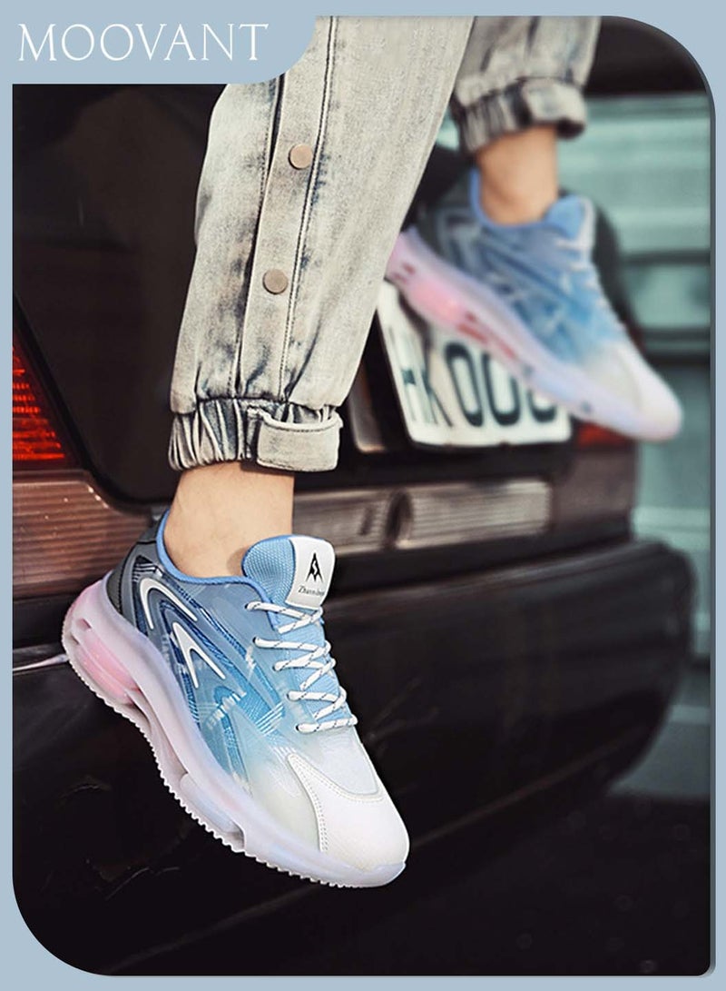 Moovant Men's Sneakers, New Fashion Men's Shoes, Double Layer Air Cushion, Casual Sports Shoes, Breathable Chunky Sneakers  - Image 3