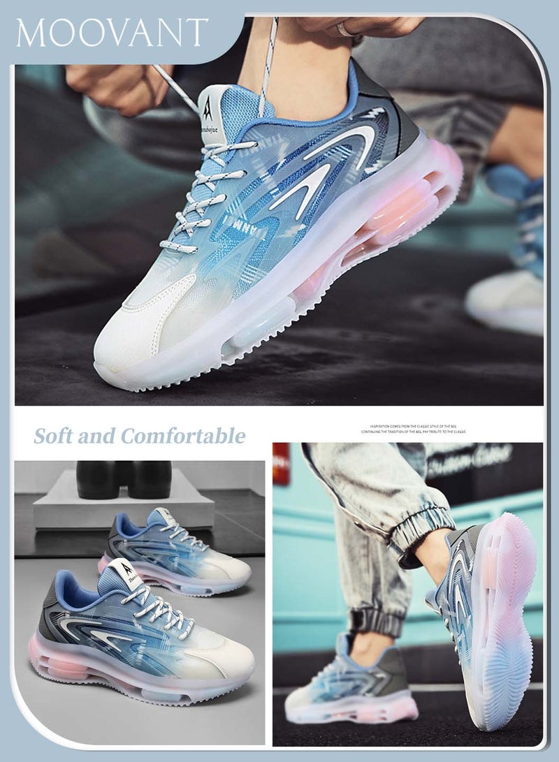 Moovant Men's Sneakers, New Fashion Men's Shoes, Double Layer Air Cushion, Casual Sports Shoes, Breathable Chunky Sneakers  - Image 5