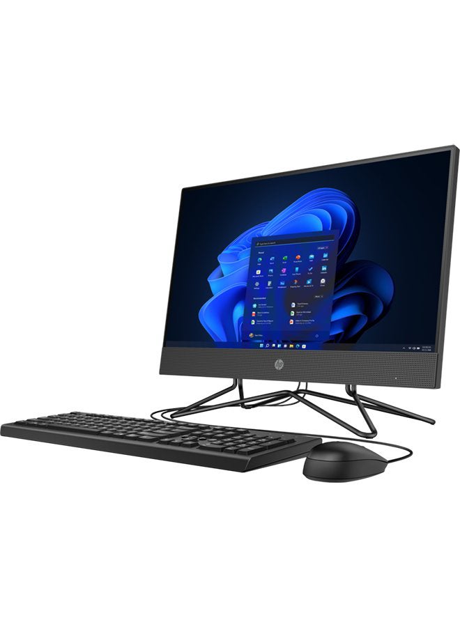 HP 200-G4(295D6EA) All-In-One Desktop With 21.5-Inch Display, Core i5 Processor/4GB RAM/1TB HDD/Intel UHD Graphics/DOS(Without Windows) English Black - Image 2