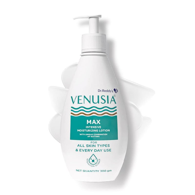 VENUSIA Dr Reddy Venusia Max Intensive Moisturizing Lotion Repairs Dry Skin Soft and Smooth Moisturized and Hydrated Skin for Up to 12 Hours 300gm - Image 1