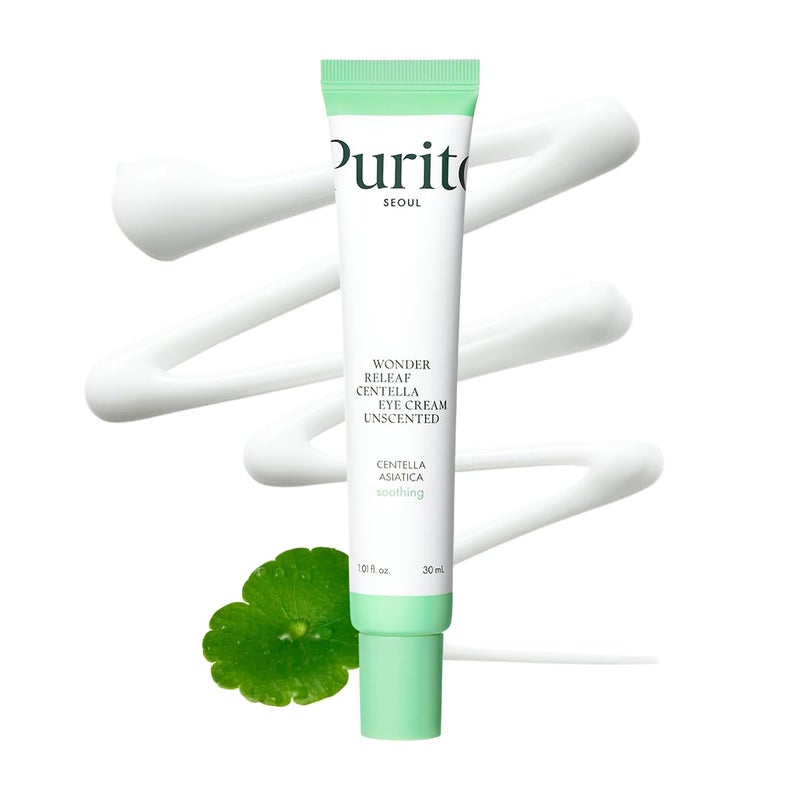 PURITO Centella Unscented Eye Cream, Korean Centella, for Sensitive Skin, Soothing, Facial Eye Cream for face, Dark Circles, Wrinkles, Puffiness, K-Beauty, Vegan & Cruelty-Free, 30ml 1fl.oz - Image 1