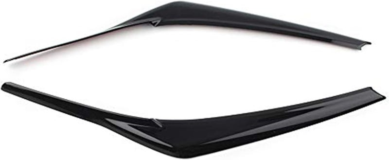 QASULER Glossy Black Headlight Eyelid Trim for Toyota Camry - Image 2