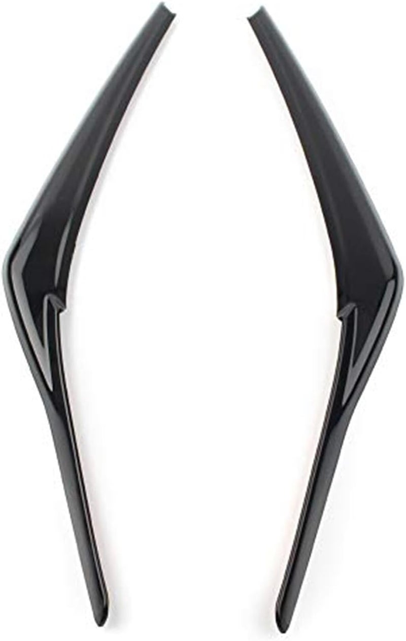 QASULER Glossy Black Headlight Eyelid Trim for Toyota Camry - Image 4