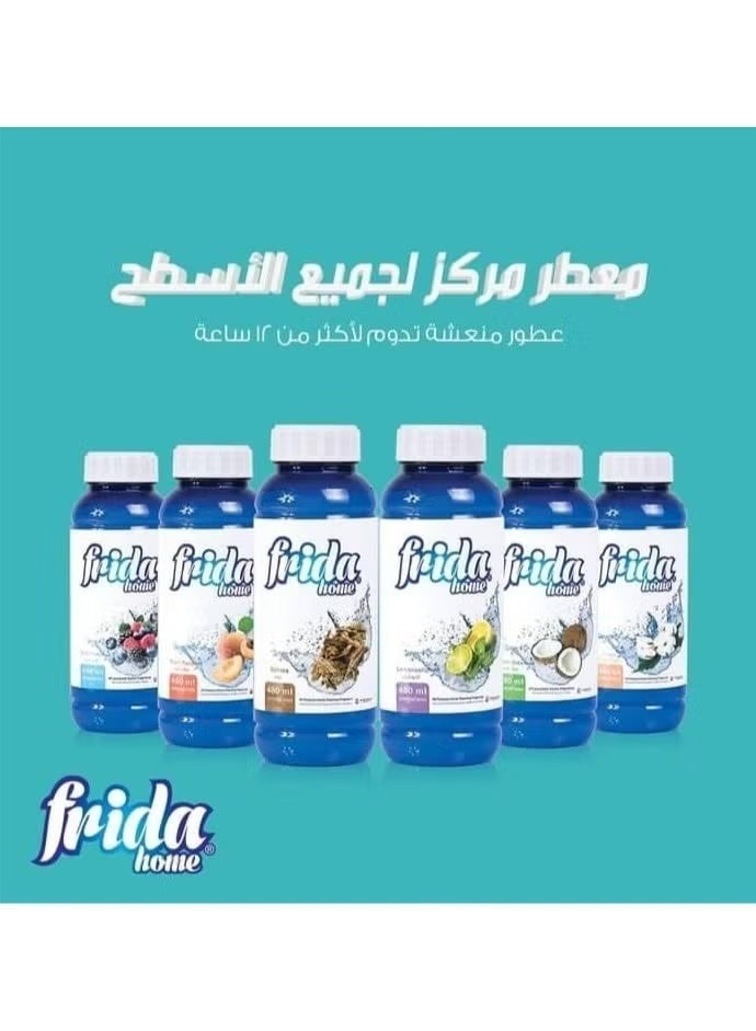 فريدا هوم منظف منزلي لجميع الأغراض برائحة الخوخ 480 مل: نظافة فائقة ورائحة منعشة تدوم طويلاً - Image 4