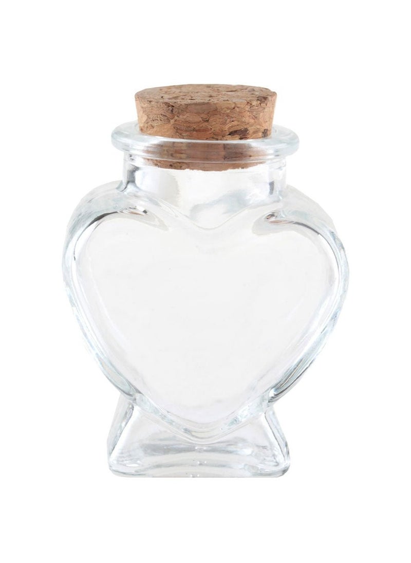 سانتيكس زينة زفاف شفافة على شكل قلب صغير 7 سم - Image 1