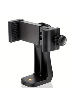 Premium Smartphone Holder/Vertical And Horizontal Tripod Mount Adapter Rotatable Bracket With 1/4 Inch Screw/Adjustable Clip For IPhone, Android Cell Phone,