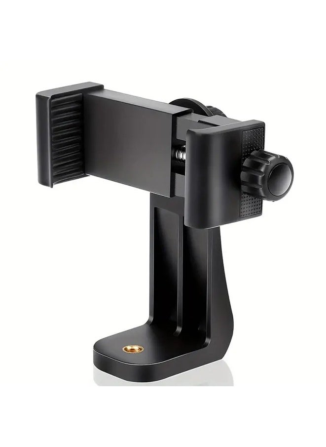 Generic - Premium Smartphone Holder/Vertical And Horizontal Tripod Mount Adapter Rotatable Bracket With 1/4 Inch Screw/Adjustable Clip For IPhone, Android Cell Phone, - Image 1