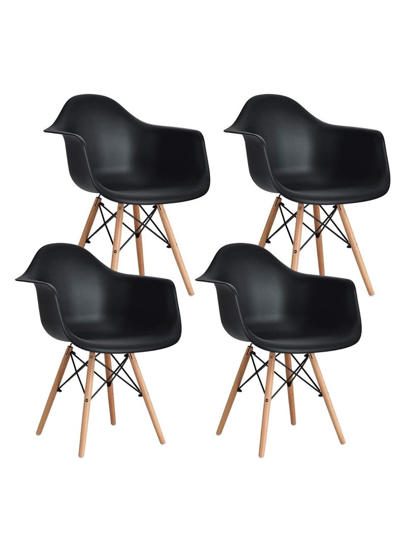 Mahmayi Mahmayi Ultimate Eames Style DAW ArmChair Pack of 4 - Image 1