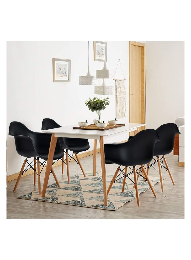 Mahmayi Mahmayi Ultimate Eames Style DAW ArmChair Pack of 4 - Image 2