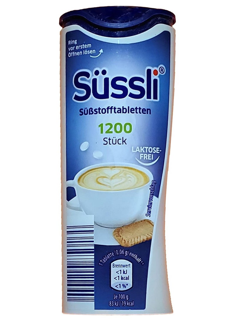 سويسلي أقراص سكر سويسلي الألمانية - 1200 قطعة في حافظة - خالية من اللاكتوز - مستوردة من ألمانيا.