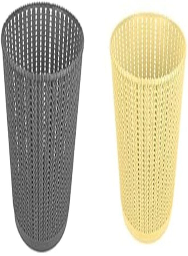 El helal & el negma turt office trash bin - grey + El helal & el negma turt office trash bin - beige