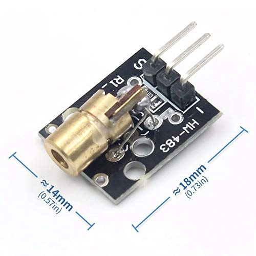 Acxico 2Sets Laser Sensor Module For Arduino AVR(KY-008 Laser Transmitter +Laser Receiver Sensor Module Non-modulator Tube) - Image 3