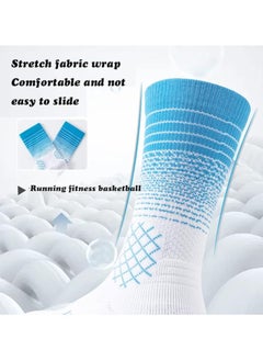 Joyelink 6 Pairs Mens Athletic Crew Socks Elite Basketball Sport Cushioned Long Compression Sock,6.5-11.5  - Image 5