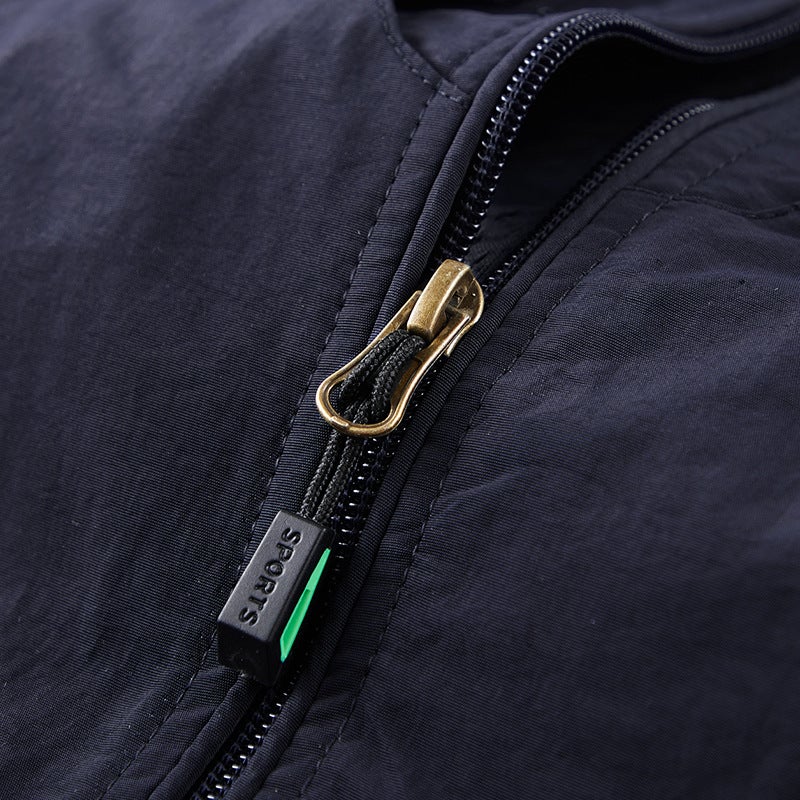 Men'S Vest Spring, Summer And Autumn Vest Men'S Casual Stand Collar Multi-Pocket Workwear Outdoor Pography - Image 5