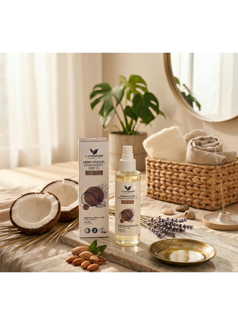 cosnature Aroma Therapy Body Oil Almond & Coconut – Deep Nourishment & Relaxing Care – 100 ML – Natural – Made in Germany - Image 2